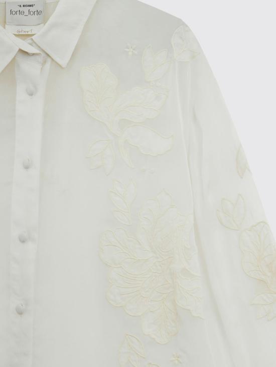 26SS 포르테포르테 블라우스 14521MYSHIRT 0047 Ivory - FORTE FORTE