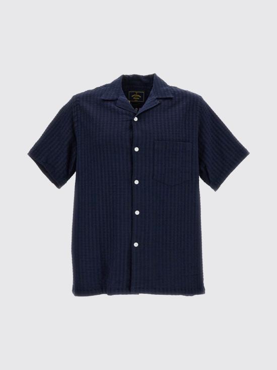 26SS 포르투기스플란넬 반팔 셔츠 MONDEGO Navy - PORTUGUESE FLANNEL