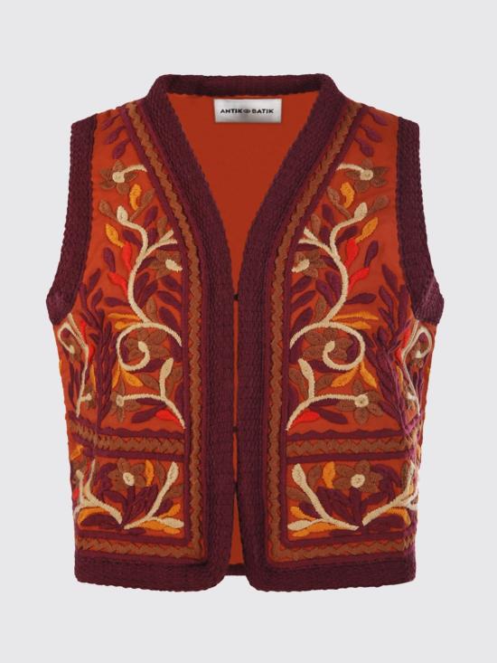 26SS 안틱 바틱 베스트 SUNA1GIL RUST Red - Antik Batik