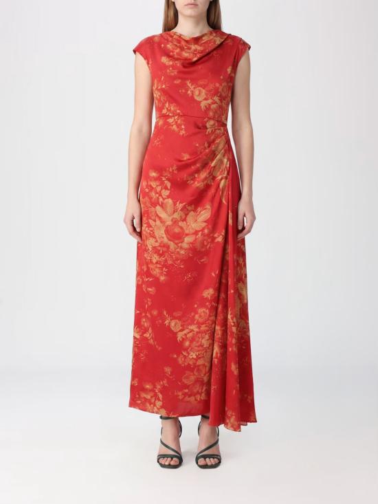 26SS 에르뎀 롱 원피스 SS26G6551635020 ROSEBOUQUET Red