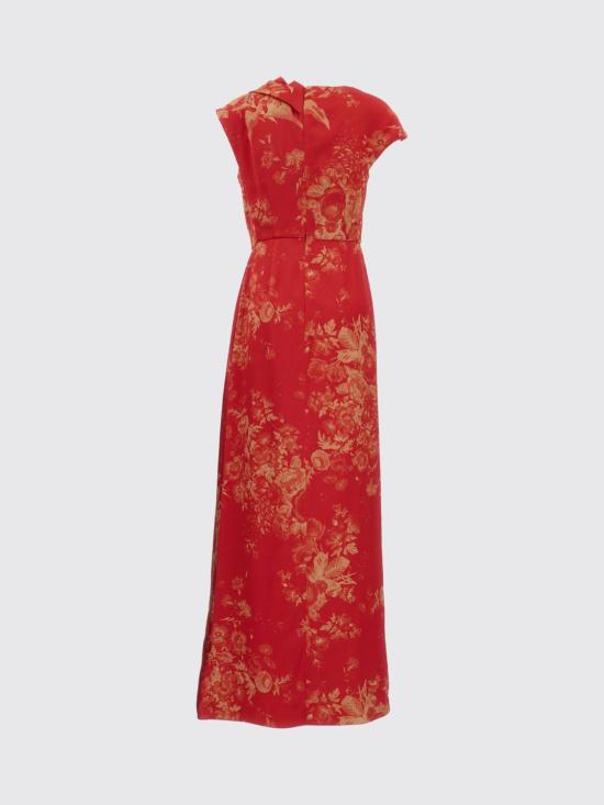 26SS 에르뎀 롱 원피스 SS26G6551635020 ROSEBOUQUET Red - ERDEM
