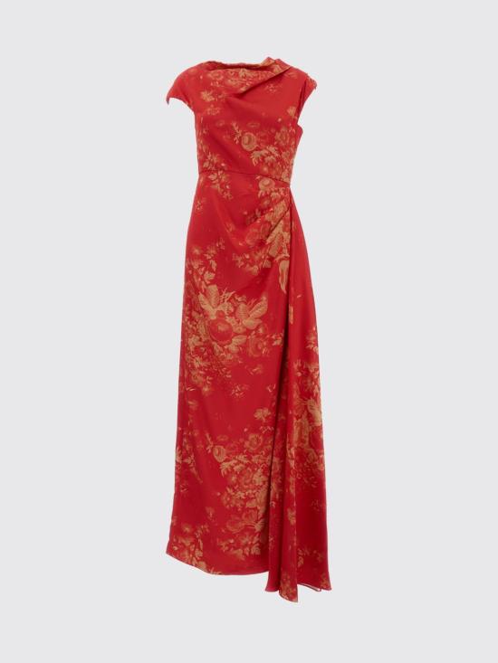 26SS 에르뎀 롱 원피스 SS26G6551635020 ROSEBOUQUET Red - ERDEM