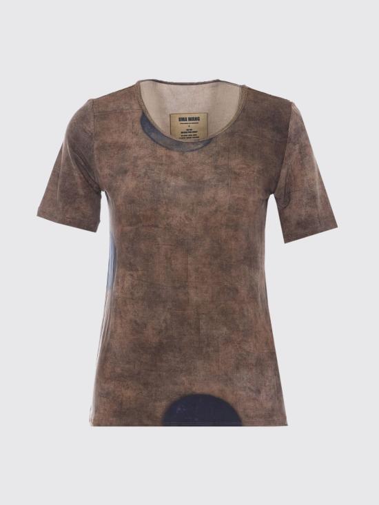26SS 우마 왕 반팔 티셔츠 UW1033 UW063 Brown - UMA WANG