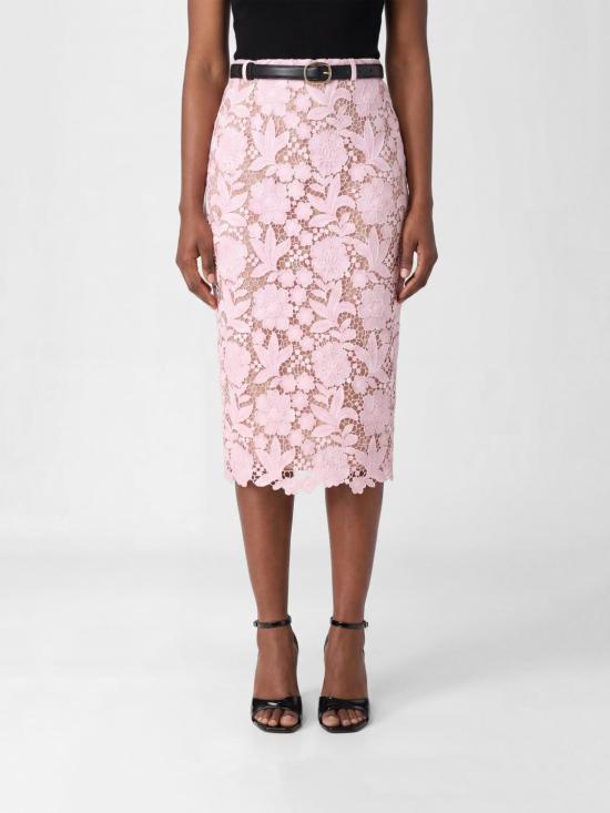 26SS 셀프 포트레이트 미디 스커트 SS26182MSKP Pink