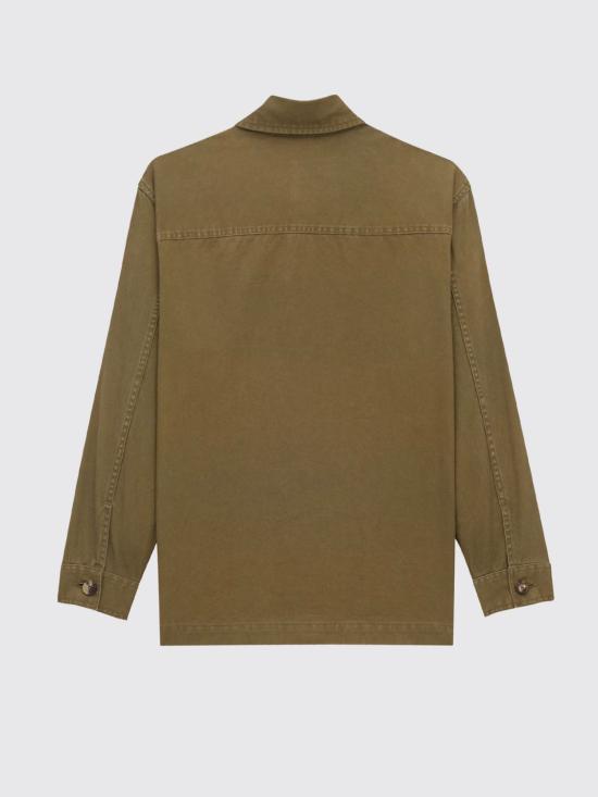 26SS 생로랑 코튼 및 린넨 개버딘 소재 카산드르 오버셔츠 852696Y253W 2669 Savannah - SAINT LAURENT