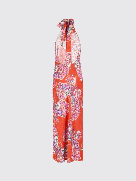 26SS 릭소 롱 원피스 0100537822608860 BUTTERFLY BLOOM JACQUARD Red - RIXO
