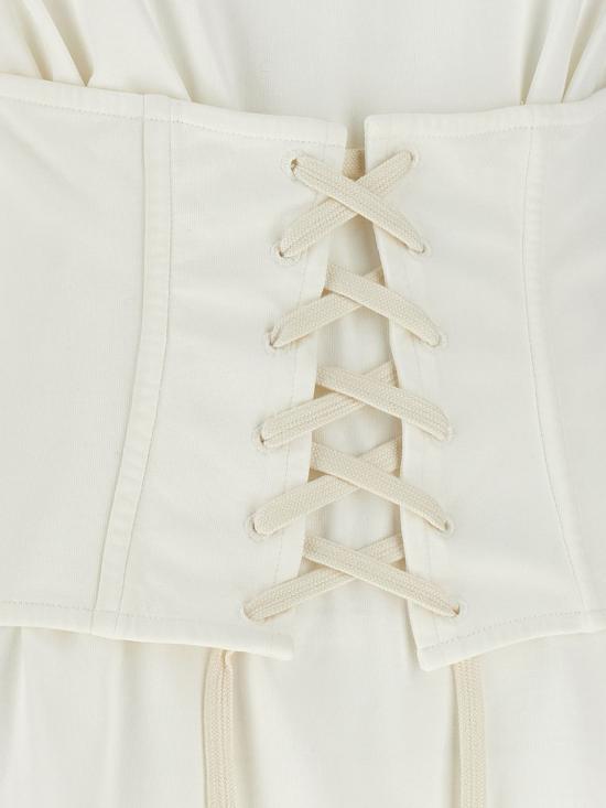 26SS 알렉산더 맥퀸 반팔 티셔츠 863552QLAEZ 9007 Ivory - ALEXANDER MCQUEEN