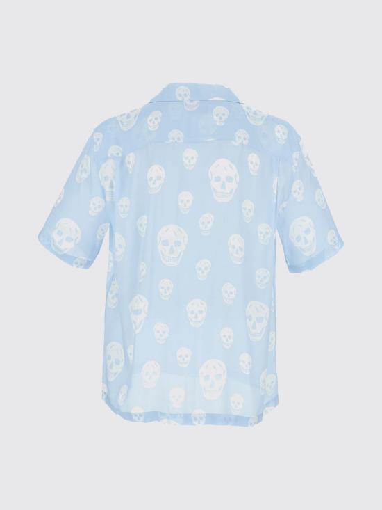 26SS 알렉산더 맥퀸 반팔 셔츠 847304QRACU 4602 Gnawed Blue - ALEXANDER MCQUEEN