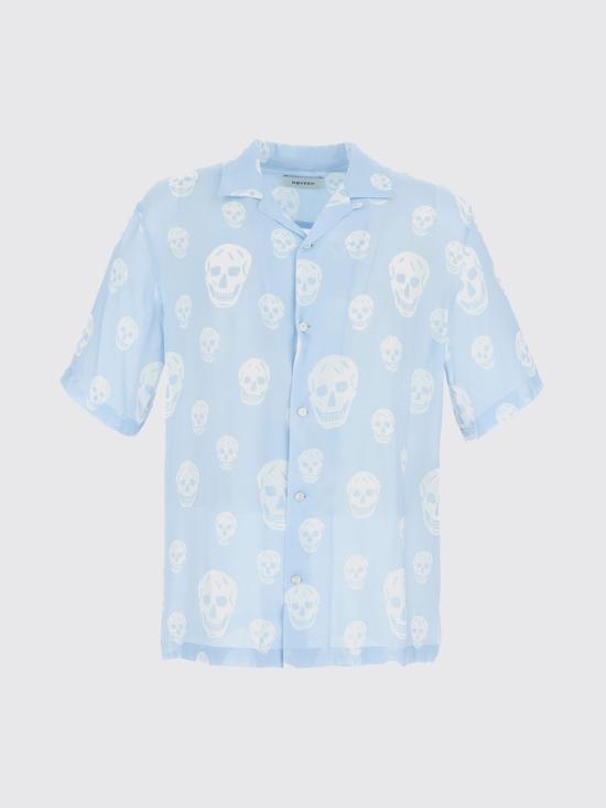 26SS 알렉산더 맥퀸 반팔 셔츠 847304QRACU 4602 Gnawed Blue - ALEXANDER MCQUEEN