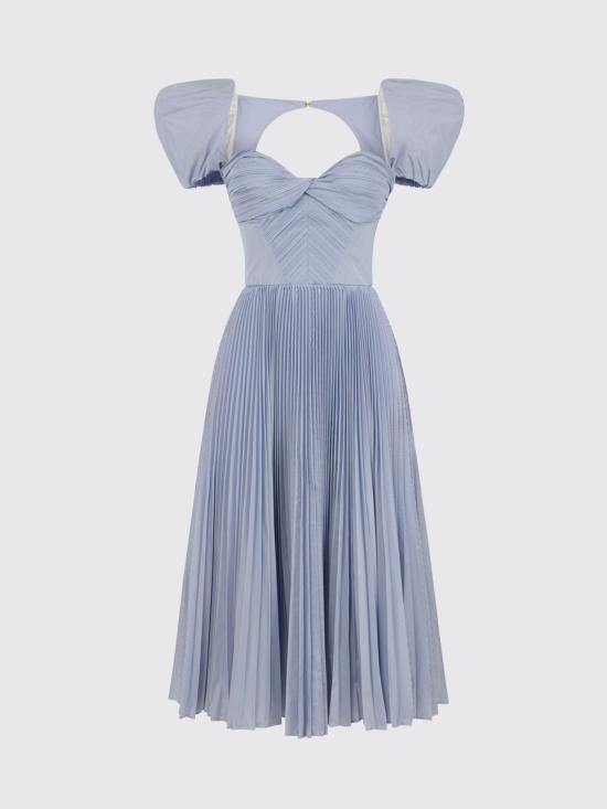 26SS 엘리자베타프랜치 미디 원피스 AB96762E2 019 Blue - ELISABETTA FRANCHI