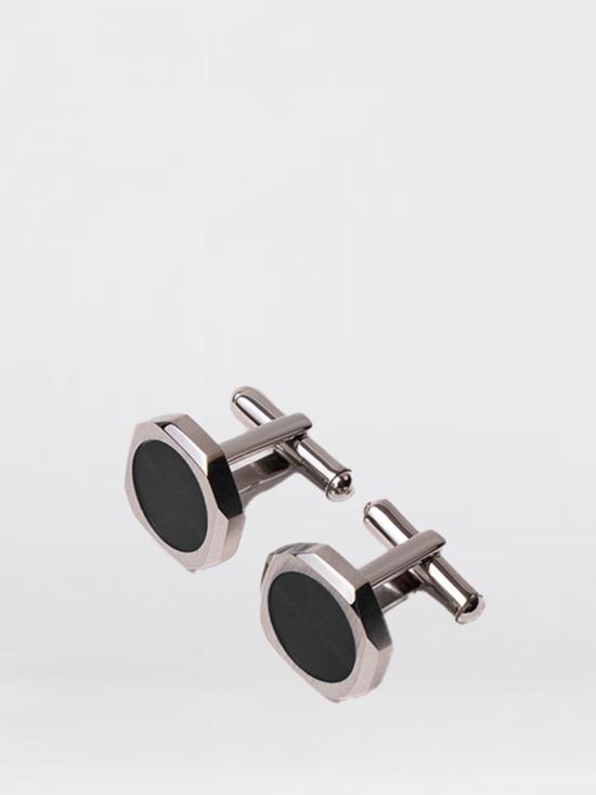 26SS D1밀라노 커프스 링크/타이 홀더 D1JWCLSU01 BLACK SILVER CUFFLINKS Black - D1 MILANO