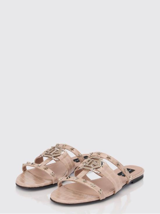 26SS 필립 플레인 뮬/슬리퍼 SAFSWSA0764PLE010N 06 Beige - PHILIPP PLEIN