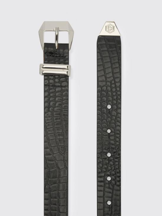 26SS 필립 플레인 레귤러 벨트 SAFAWVA0446PLE010N 02 Black - PHILIPP PLEIN