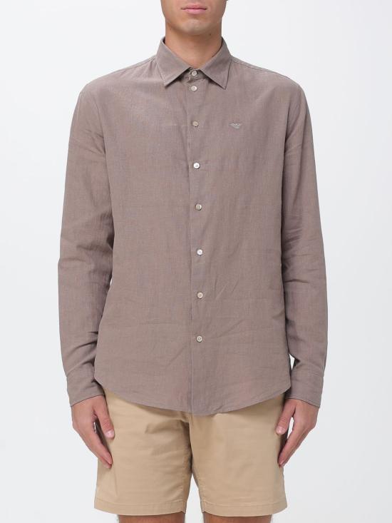 26SS 엠포리오 아르마니 긴팔 셔츠 EM000099TE20550 U6153 Dove Grey