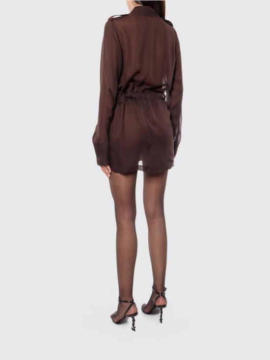 26SS 생로랑 숏 원피스 778923Y065W 2178 Brown - SAINT LAURENT