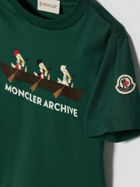 26SS [키즈] 몽클레어 티셔츠 8C0000289AFV 866 Green - MONCLER