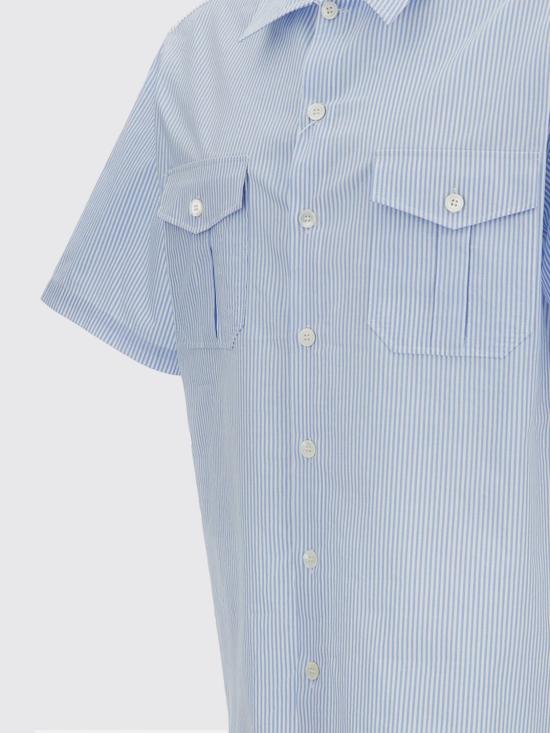 26SS MM6 메종마르지엘라 반팔 셔츠 SH2DR0006M35874 001F Gnawed Blue - MM6 MAISON MARGIELA