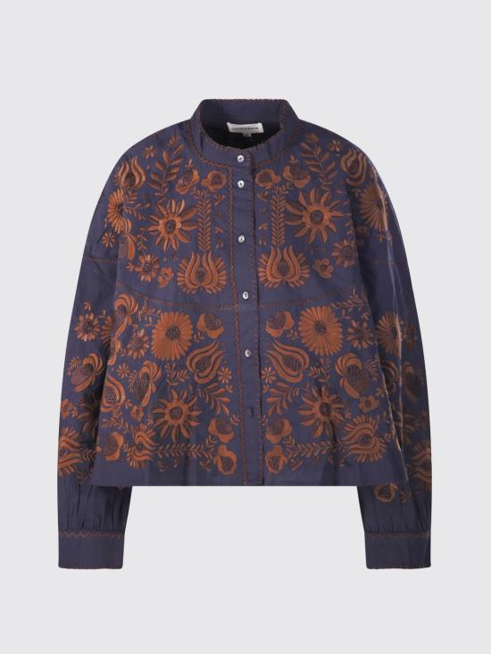 26SS 안틱 바틱 블라우스 MATIAS1BBL NAVY Blue - Antik Batik