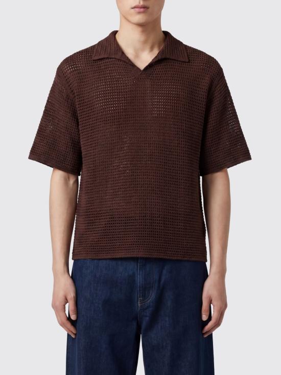 26SS 오라리 폴로 티셔츠 A26SP02SS Brown