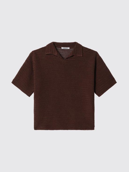 26SS 오라리 폴로 티셔츠 A26SP02SS Brown - AURALEE