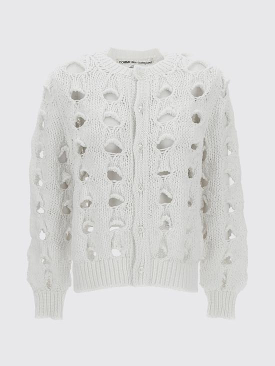 26SS 꼼데가르송 스웨터 GQN016051 2 White - COMME DES GARCONS