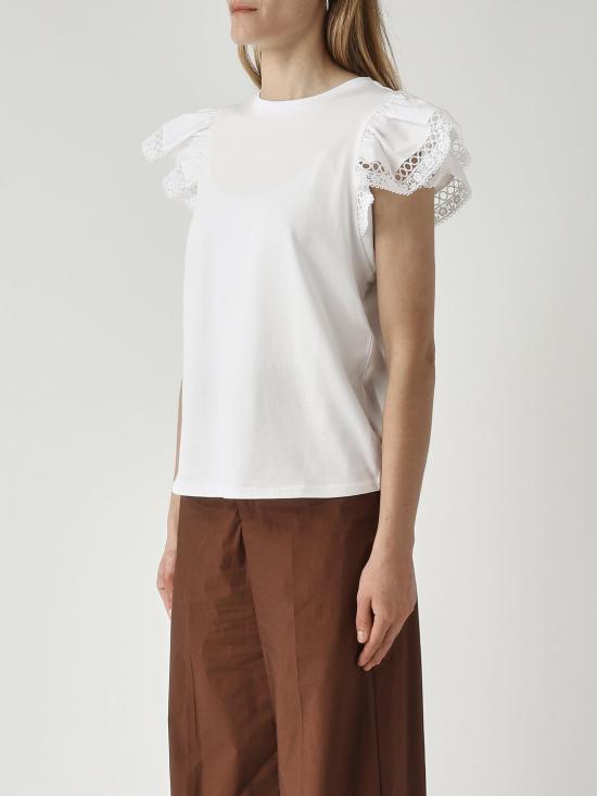 26SS 트윈셋 반팔 티셔츠 261TT2064 00001 White - TWINSET