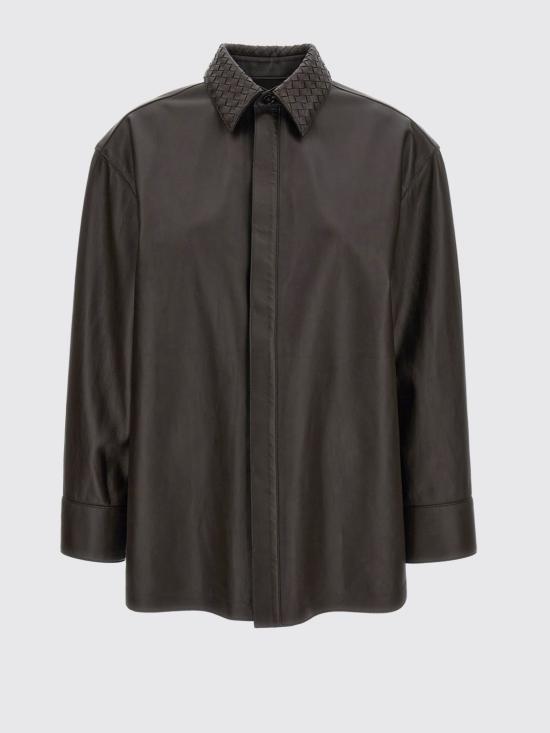 26SS 보테가베네타 셔츠 867730V6IB0 2608 Brown - BOTTEGA VENETA