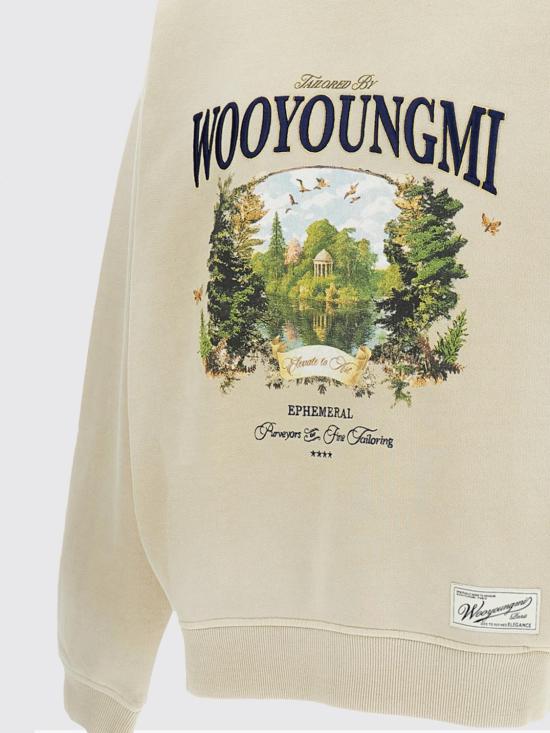26SS 우영미 긴팔 티셔츠 W261TS25 795E Beige - WOOYOUNGMI