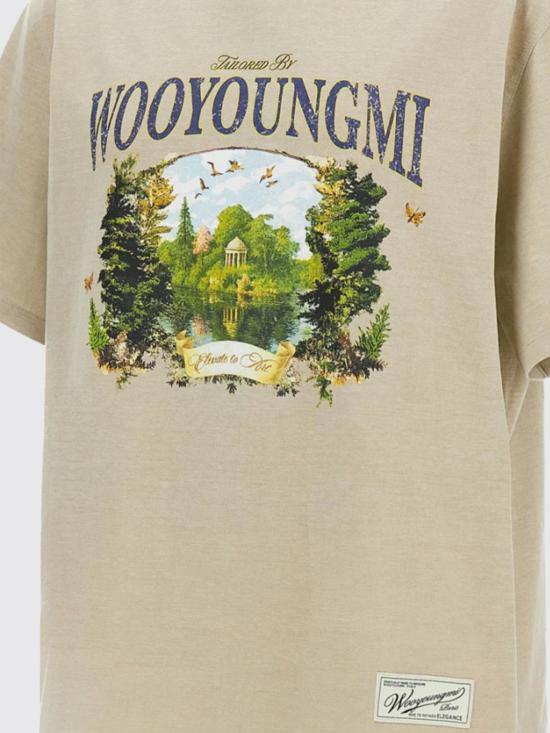 26SS 우영미 반팔 티셔츠 W261TS05 729E Beige - WOOYOUNGMI