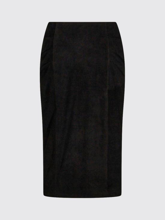 26SS 발렌티노 가라바니 미디 스커트 8B0NI08AA6Q 0NO Black - VALENTINO GARAVANI
