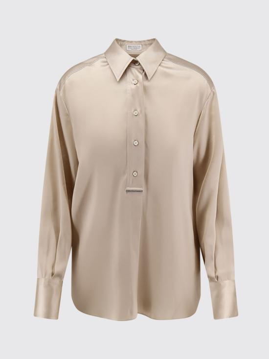 26SS 브루넬로 쿠치넬리 셔츠 M0C59MQ605 C9643 Sand - BRUNELLO CUCINELLI