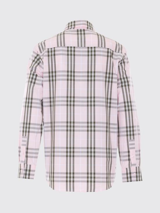 26SS 버버리 레귤러핏 체크 코튼 셔츠 8127212 Pink - BURBERRY