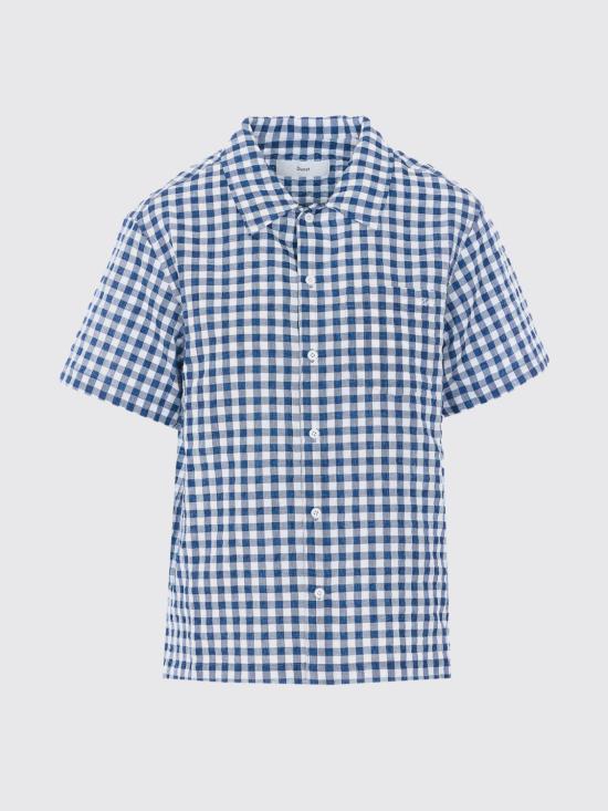 26SS 던스트 셔츠 UDSH6B133N2 NAVI CHECK Blue - DUNST