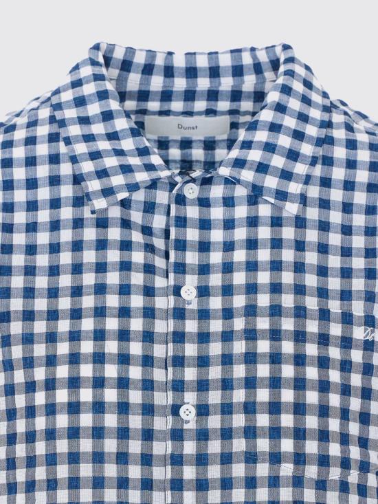 26SS 던스트 셔츠 UDSH6B133N2 NAVI CHECK Blue - DUNST