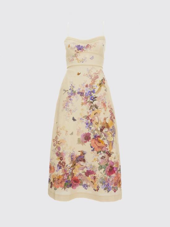 26SS 짐머만 롱 원피스 7509DS262C CMFL Beige - ZIMMERMANN