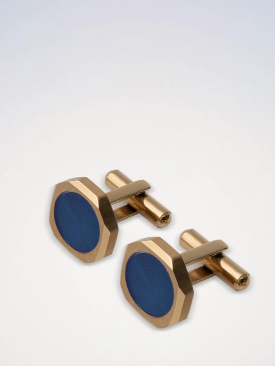 26SS D1밀라노 커프스 링크/타이 홀더 D1JWCLSU07 BLUE GOLD CUFFLINKS Blue - D1 MILANO