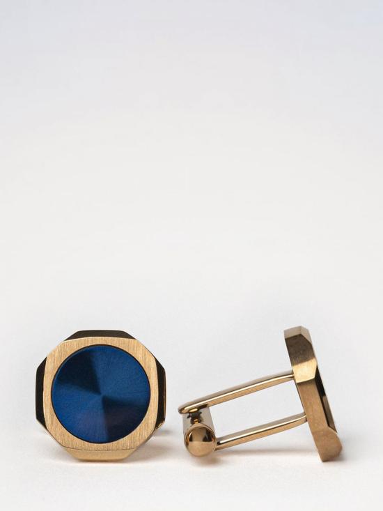 26SS D1밀라노 커프스 링크/타이 홀더 D1JWCLSU07 BLUE GOLD CUFFLINKS Blue