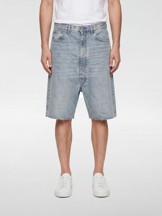 26SS 마르지엘라 드롭드 라이즈 데님 버뮤다 S67MU0065M30066 962 Gnawed Blue