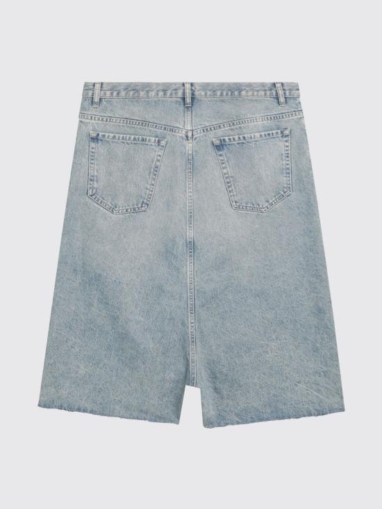 26SS 마르지엘라 드롭드 라이즈 데님 버뮤다 S67MU0065M30066 962 Gnawed Blue - MAISON MARGIELA