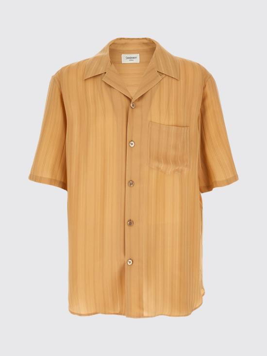 26SS 생로랑 반팔 셔츠 860621Y7J39 9096 Beige - SAINT LAURENT