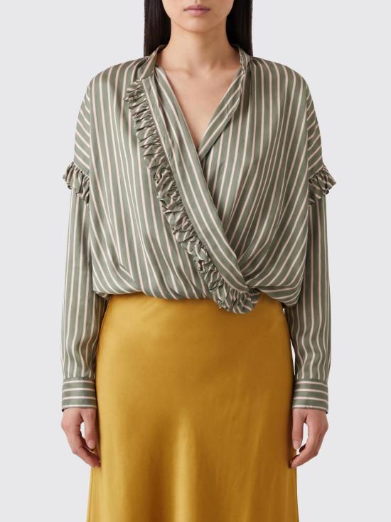 26SS 드리스 반 노튼 블라우스 0107453274 604 Green