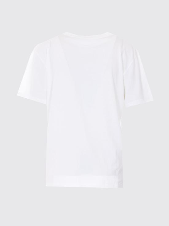 26SS MM6 메종마르지엘라 스프레이 페인트 티셔츠 S52GC0364M20048 101 White - MM6 MAISON MARGIELA