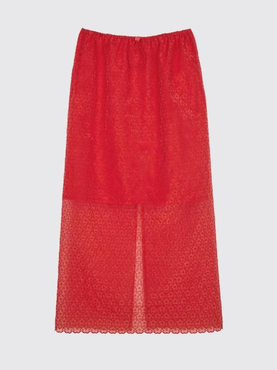 26SS 세실리아 반센 롱 스커트 26RTW17012 Red - CECILIE BAHNSEN