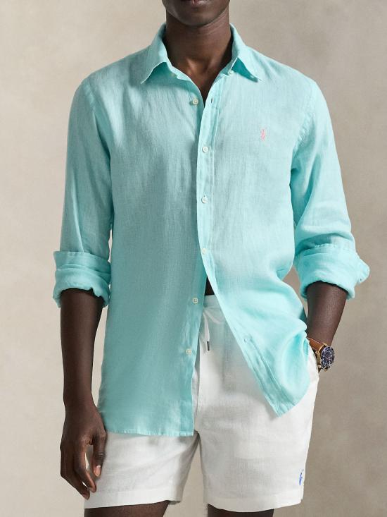 26SS 랄프 로렌 셔츠 710966294 510 LIGHT BLUE - RALPH LAUREN