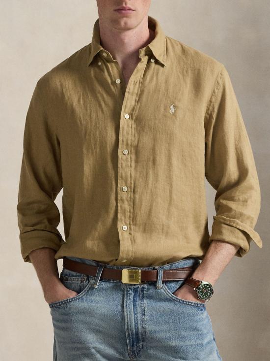 26SS 랄프 로렌 셔츠 710966294 511 BEIGE - RALPH LAUREN