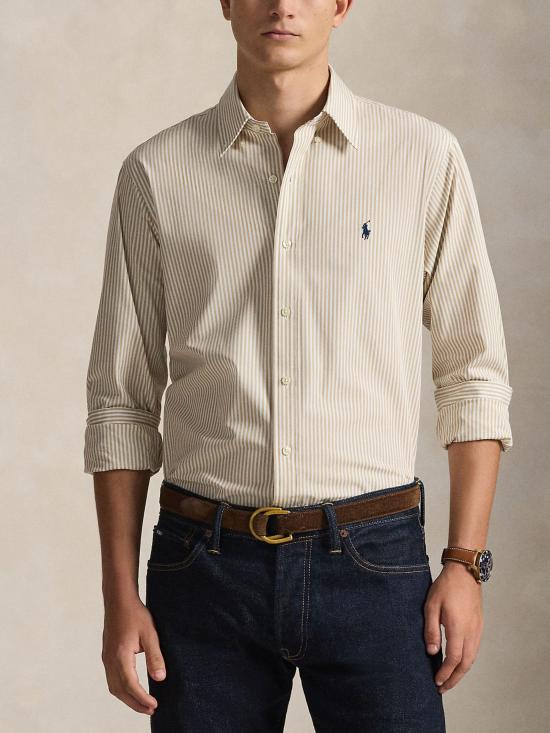 26SS 랄프 로렌 셔츠 710929346 502 BEIGE - RALPH LAUREN