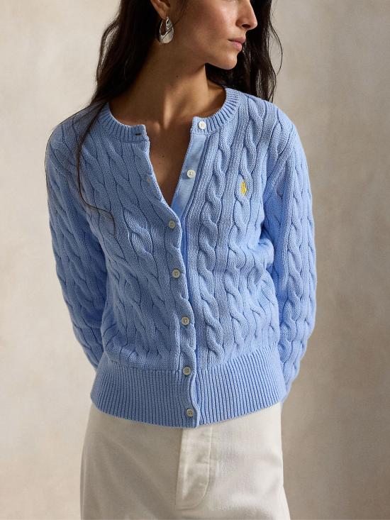 26SS 랄프 로렌 가디건 211971868 513 LIGHT BLUE - RALPH LAUREN