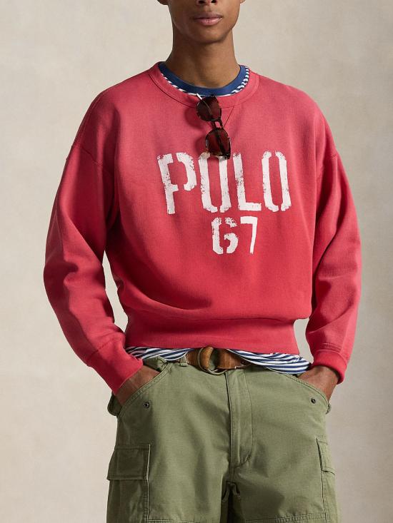 26SS 랄프 로렌 긴팔 티셔츠 710B14576 003 RED - RALPH LAUREN