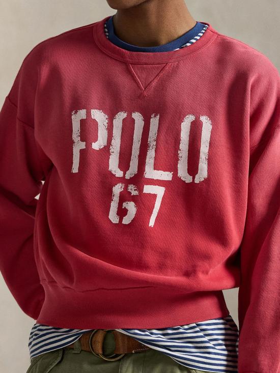 26SS 랄프 로렌 긴팔 티셔츠 710B14576 003 RED - RALPH LAUREN
