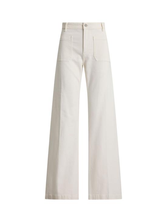 26SS 랄프 로렌 스트레이트 팬츠 211A12715 001 WHITE